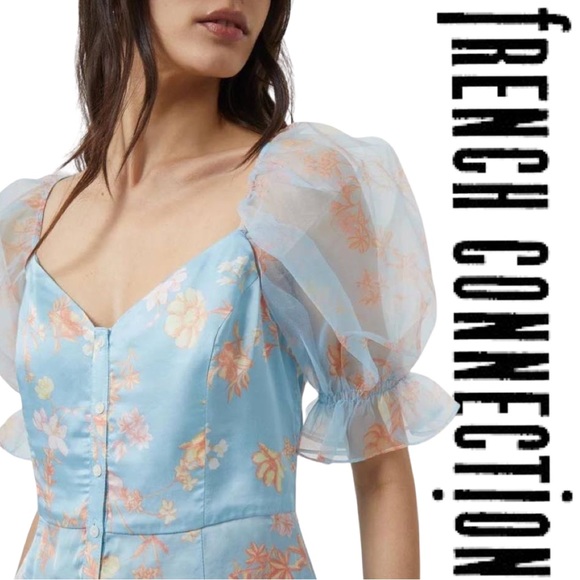 NWT $128 French Connection Diana Drape Top - Picture 1 of 8